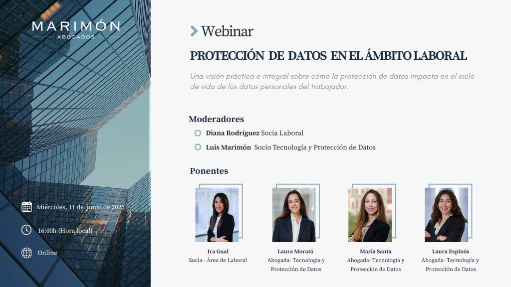 Webinar I Protección de datos en el ámbito laboral